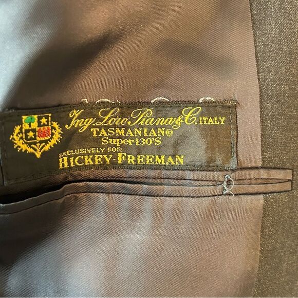 LORO PIANA HICKEY FREEMAN MENS BLAZER 39 short GREY wool suit jacket coat - Picture 2 of 16